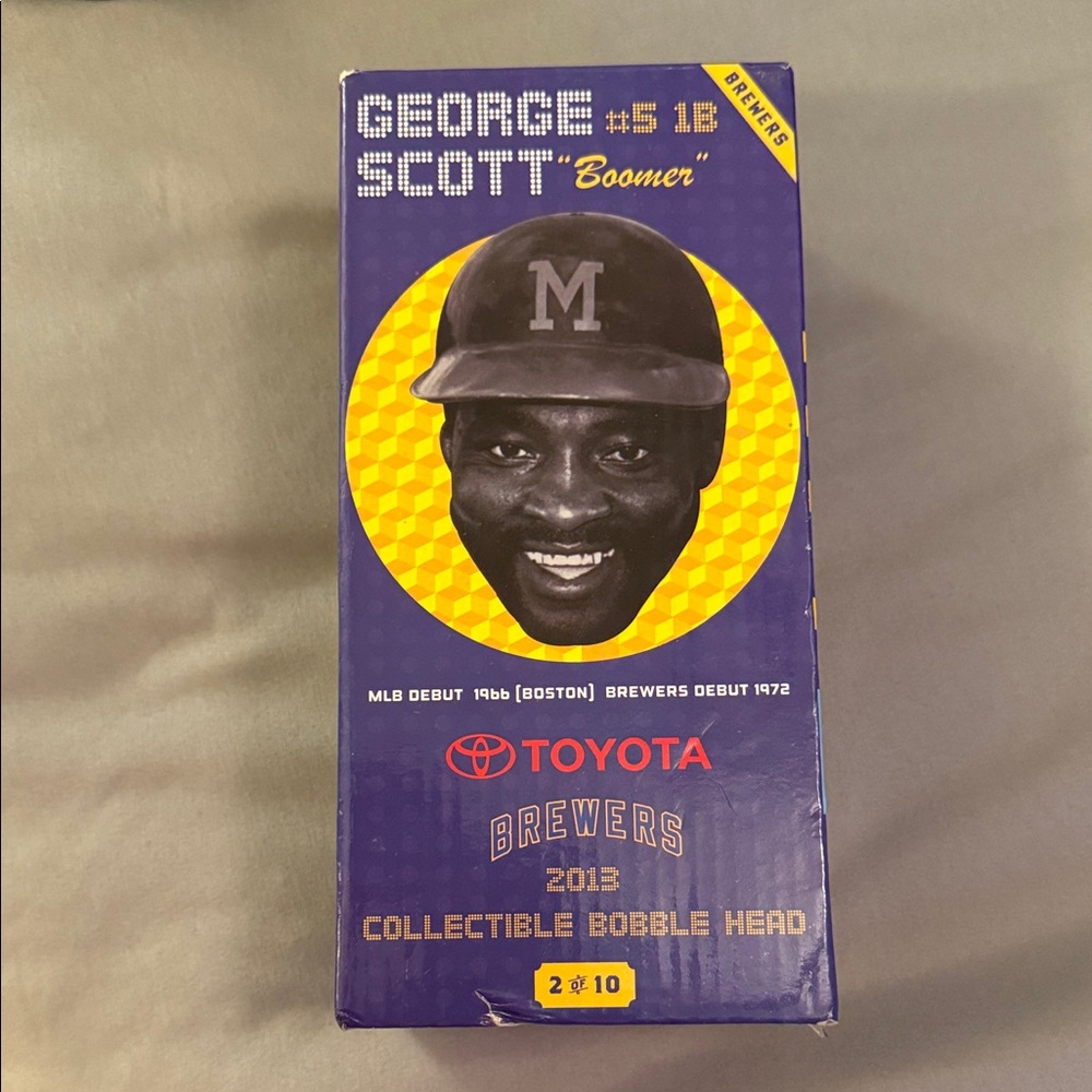 Brewers George Scott 2013 Collectible Bobble Head - Blue